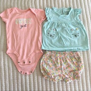 Carter’s 3 Piece Set for Baby Girl (9M)